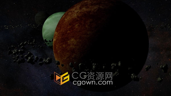 太阳系外行星01太空银河系星球场景动画视频素材下载-CG资源网 太阳系外行星01太空银河系星球场景动画视频素材下载