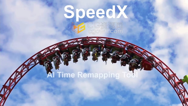 SpeedX v1.0 AE/PR插件采用AI智能视频变速插帧慢动作镜头