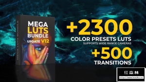 【调色预设】2300+好莱坞电影大片复古婚礼人像旅行室内户外环境调色LUT预设 Mega LUTs and Transitions Bundle
